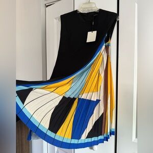 NWT Saturday Club Side Printed Pleated Shift Dress